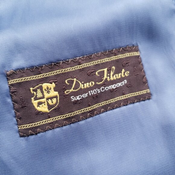 Dino Filarte Wool Navy Pinstripe Suit - Picture 5 of 14